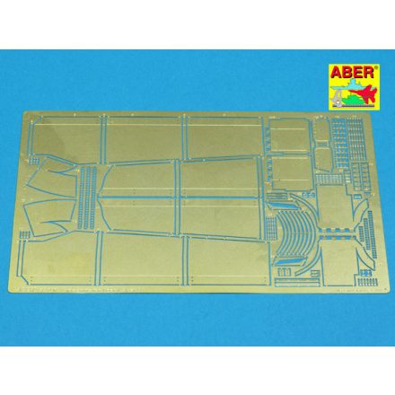 Aber German Heavy Tank Pz.Kpfw.VI Ausf.B Tiger.II Side Skirts & Fenders (Tamiya)
