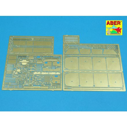 Aber Pz.Kpfw.III Ausf.N (Sd.Kfz.141/2) Tiger.II Side Skirts & Fenders (Tamiya)