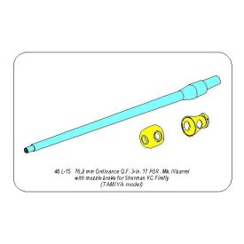   Aber Tank Gun Barrel for British Sherma VC "Firefly" (Tamiya)