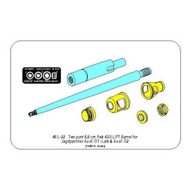   Aber German Two part 8,8cm Pak 43/3 (L/71) Barrel for Jagdpanther G1-Late G2 (Tamiya)