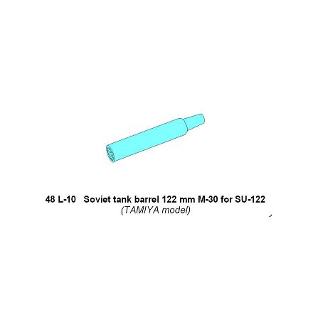 Aber Soviet Tank Barrel 122mm M-30 for SU-122 (Tamiya)