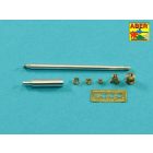 Aber 88mm KwK 43/3 L/71 Late (two part) barrel for King Tiger - Porshe Turret (Tamiya)