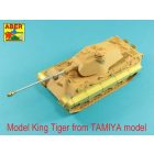 Aber 88mm KwK 43/3 L/71 Late (two part) barrel for King Tiger - Porshe Turret (Tamiya)