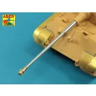 Aber German 88mm KwK 43/3 L/71 Late Barrel for King Tiger - Production Turret (Tamiya)