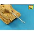 Aber German 128mm PaK 44 (80) L/55 Gun Barrel for Sd.Kfz.186 Jagdtiger (Tamiya)