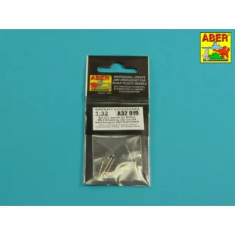   Aber Models Set of 2  barrels for British Browning .303 aircraft machine guns with  flash hiders