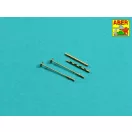 Aber Models Set of 2  barrels for British Browning .303 aircraft machine guns with  flash hiders