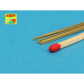 Aber Brass Round Rods dia 0,5mm, length 245mm
