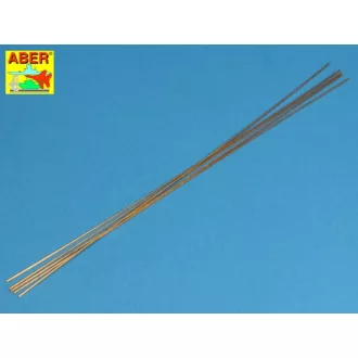 Aber Brass Round Rods dia 1mm, length 245mm