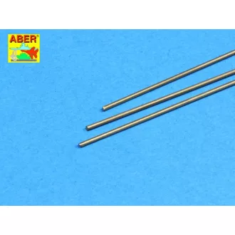 Aber Brass Round Rods dia 1.1mm, length 245mm