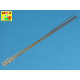 Aber Brass Round Rods dia 1.2mm, length 245mm
