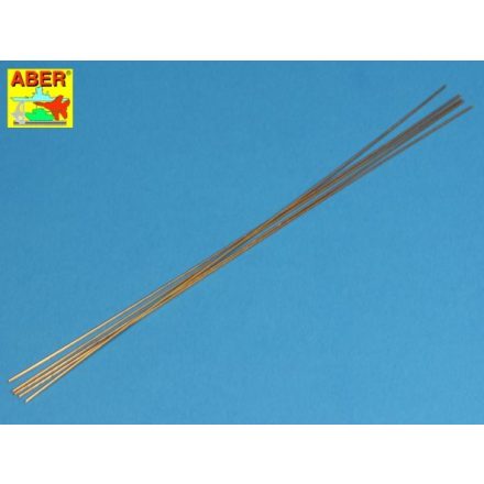Aber Brass Round Rods dia 1.2mm, length 245mm