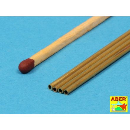 Aber Brass Tubes 1.5x0.2mm length 245mm