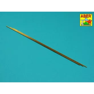 Aber Brass Tubes 2,0 x 0,3mm lenght 250mm x 3 pcs.
