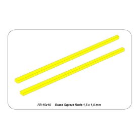 Aber Brass flat rods 1,5x1,0 mm length 245mm x2 pcs.