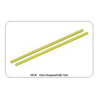 Aber Brass hexagonal rods dia 1,0mm, lenght 245mm 2x pcs