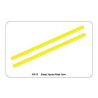 Aber Brass square rods 1,0mm length 245mm x2 pcs.