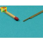 Aber Brass square rods 1,0mm length 245mm x2 pcs.