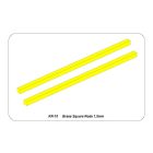 Aber Brass square rods 1,5 mm length 245mm x2 pcs.