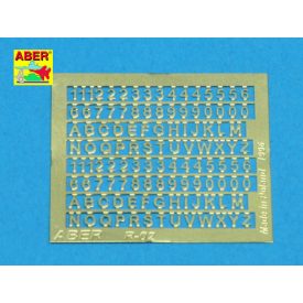 Aber Numbers & Letters 1,5mm