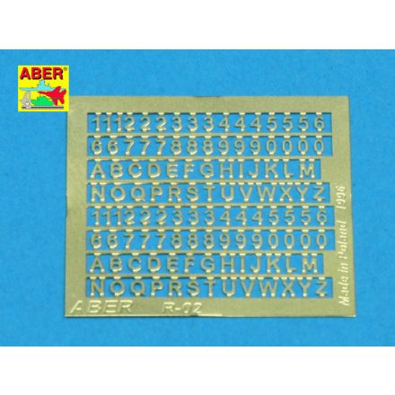 Aber Numbers & Letters 1,5mm