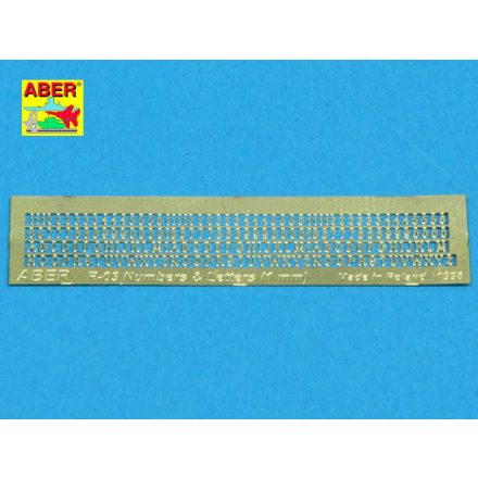 Aber Numbers & Letters 1,0mm