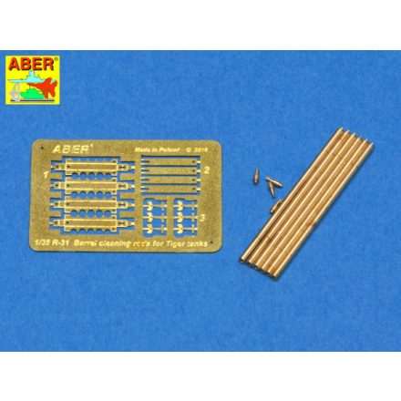 Aber German Barrel Cleaning Rods with Brackets for Tiger.I & King Tiger