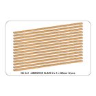 Aber Limewood slats 2 x 3 x 245mm x 14 pcs.