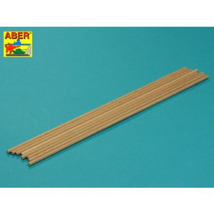 Aber wood round rods dia. 4mm, length 250mm x8 pcs