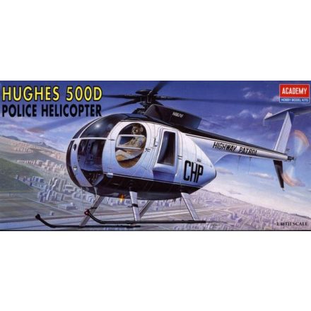 Academy Hughes 500D Police Helicopter makett