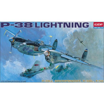 Academy P-38J Lightning makett
