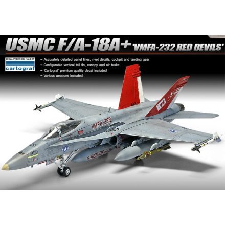 Academy F/A-18+ Hornet VMFA-232 "Red Devils" makett