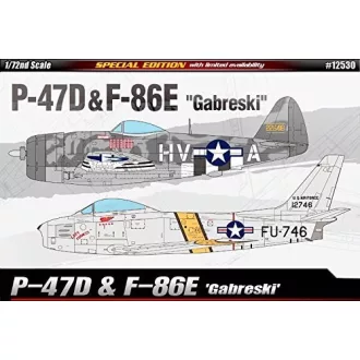   Academy P-47D & North-American F-86E "Gabreski" makett