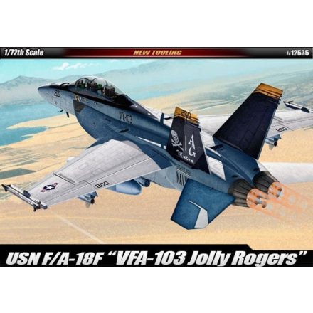 Academy Boeing F/A-18F VFA-103 Jolly Rogers makett