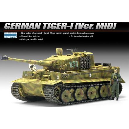 Academy German Tiger I Mid Version makett