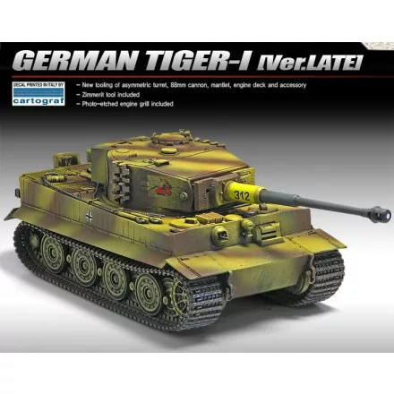 Academy Tiger I Late Version makett