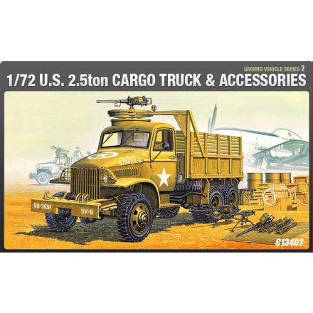 Academy U.S. 2 1/2 Ton 6x6 Cargo Truck & Accessories  makett