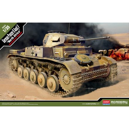 Academy Pz.Kpfw.II Ausf.F "North Africa" makett