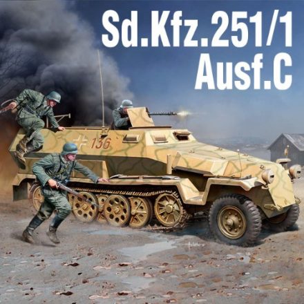 Academy Sd.Kfz.251/1 Ausf.C makett