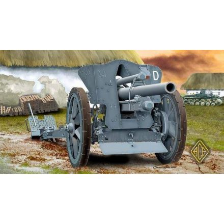 Ace Model German le FH18 10,5 cm Field Howitzer makett