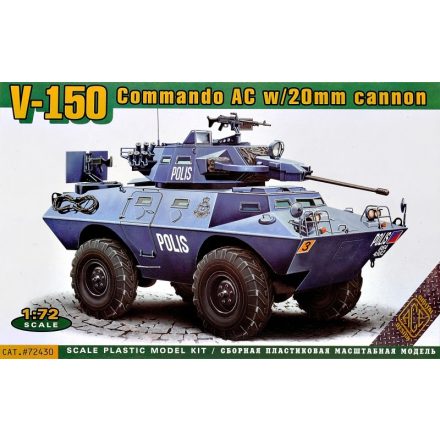 Ace Model LAV-150 APC w/20mm and 90mm Guns makett