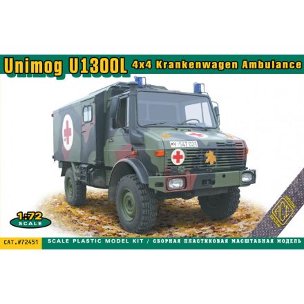 Ace Unimog U1300L 4x4 (Krankenwagen/Ambulance) makett