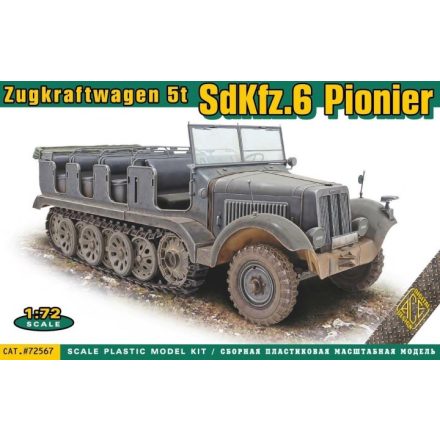 Ace Model Sd.Kfz.6 Pionier Zugkraftwagen 5t makett