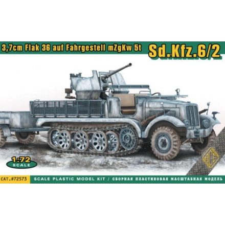 ACE 3,7cm Flak 36 auf Fahrgestell mZgKw 5t Sd.Kfz. 6/2 makett