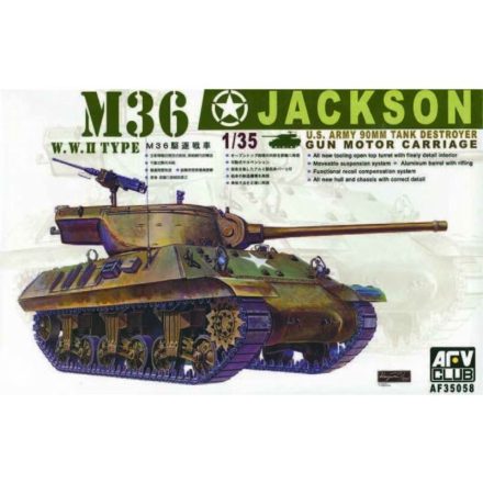 AFV Club M-36 Jackson - Tank Destroyer makett