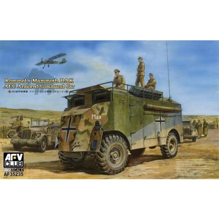 AFV Club AEC Armoured Commander Car of Rommel-Mam Mammoth (DAK) makett