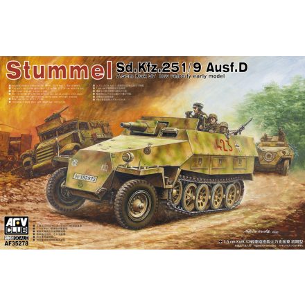 AFV Club Stummel Sd.Kfz.251/9 Ausf.D 7,5cm KwK37 makett