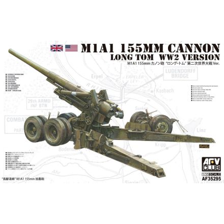 AFV Club M1A1 155mm Cannon "Long Tom" makett
