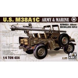AFV Club JEEP M38 w/106 mm GUN makett