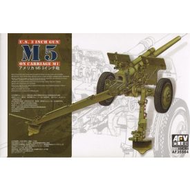AFV Club 3in Gun M5 On Carriage M1 makett